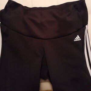 ADIDAS WOMENS BLACK/WHITE 1X TIGHT LEGGINGS